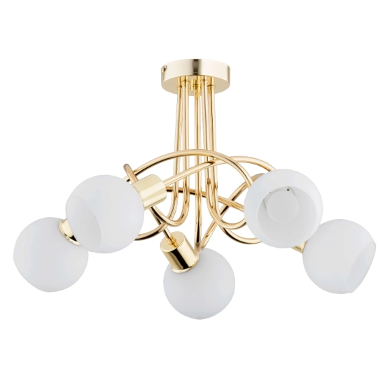 Lampa sufitowa Eryka 5xE14 złota 63186 ALFA